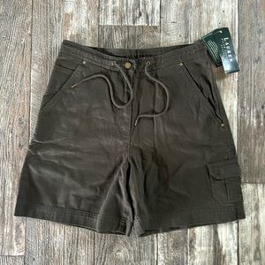 🌟LAUREN 🌟RALPH LAUREN 🌟PETITE GREEN WOMEN SHORTA, 6P